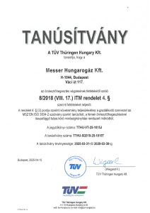 https://www.messer.hu/documents/3263100/4874474/Messer+Hungarog%C3%A1z+8-2018+ITM+rendelet+megfelel%C3%A9s+2025-2028.pdf/d7c4756e-7b4b-4a61-3dfe-f695ea4181b9?version=1.2&t=1765371570430&documentThumbnail=1