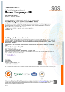 https://www.messer.hu/documents/3263100/53449629/Gy%C5%91r+-+A+Messer+FSSC+22000+szerinti+tan%C3%BAs%C3%ADtv%C3%A1nya.pdf/093ce9d5-28a0-69d7-f728-1316dfdc5d1c?version=1.4&t=1780321748207&documentThumbnail=1